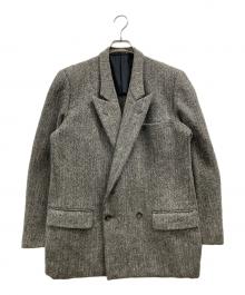 COMME des GARCONS HOMME（コムデギャルソン オム）の古着「80sヘリンボーンダブルジャケット」｜グレー
