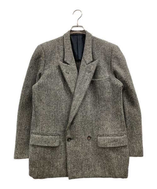 COMME des GARCONS HOMME（コムデギャルソン オム）COMME des GARCONS HOMME (コムデギャルソン オム) 80sヘリンボーンダブルジャケット グレー サイズ:Mの古着・服飾アイテム