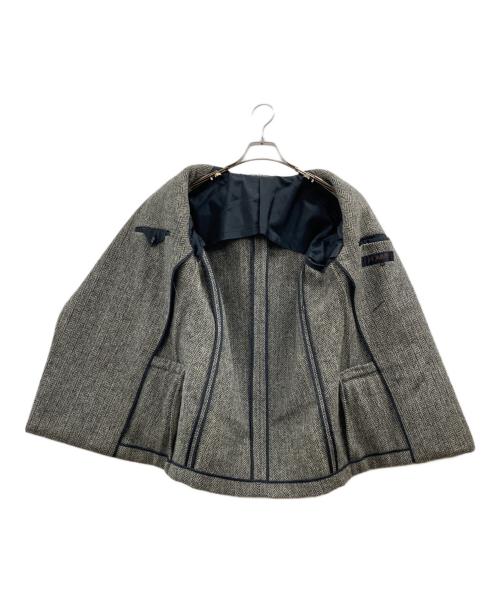 COMME des GARCONS HOMME（コムデギャルソン オム）COMME des GARCONS HOMME (コムデギャルソン オム) 80sヘリンボーンダブルジャケット グレー サイズ:Mの古着・服飾アイテム