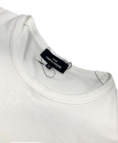 tricot COMME des GARCONS（トリココムデギャルソン）tricot COMME des GARCONS (トリココムデギャルソン) 綿天竺半袖Tシャツ ホワイト サイズ:Mの古着・服飾アイテム