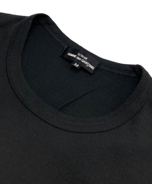 tricot COMME des GARCONS（トリココムデギャルソン）tricot COMME des GARCONS (トリココムデギャルソン) 綿天竺半袖Tシャツ ブラック サイズ:Mの古着・服飾アイテム
