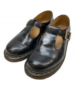 【未使用級】Dr. Martens POLLY Tバーシューズ UK3 ブラック 中古・古着通販】Dr.Martens (ドクターマーチン) POLLEY Tバーシューズ