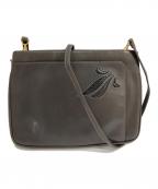 Salvatore Ferragamoサルヴァトーレ フェラガモ）の古着「レザーショルダーバッグ」｜ベージュ