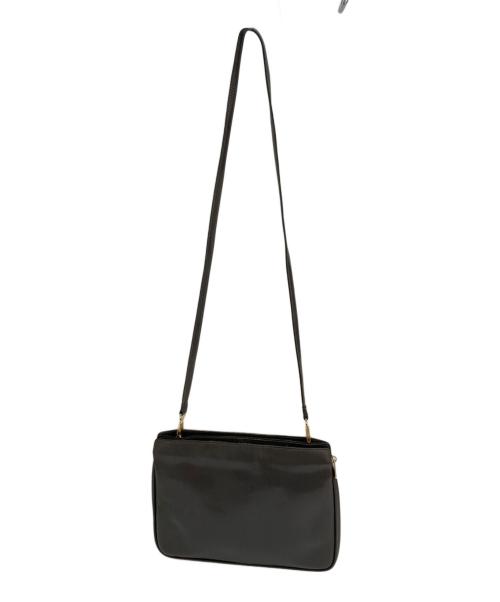 Salvatore Ferragamo（サルヴァトーレ フェラガモ）Salvatore Ferragamo (サルヴァトーレ フェラガモ) レザーショルダーバッグ ベージュの古着・服飾アイテム