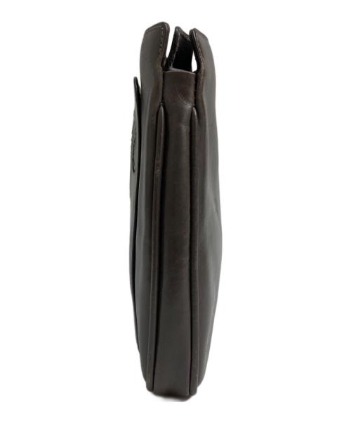 Salvatore Ferragamo（サルヴァトーレ フェラガモ）Salvatore Ferragamo (サルヴァトーレ フェラガモ) レザーショルダーバッグ ベージュの古着・服飾アイテム