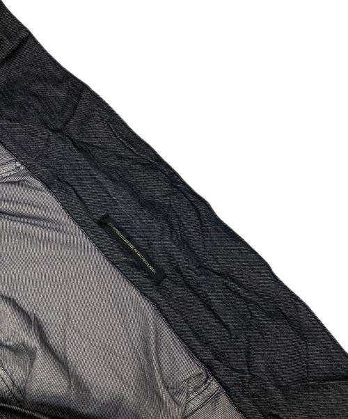 Y's（ワイズ）Y's (ワイズ) COMPOSITION (コンポジション) シワ加工クロップドシャツ ブラック サイズ:2の古着・服飾アイテム