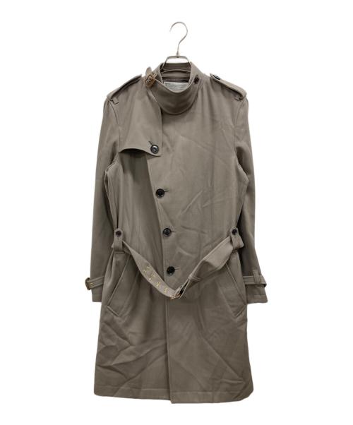 KOLOR（カラー）KOLOR (カラー) スタンドカラーウールトレンチコート ブラウン サイズ:1の古着・服飾アイテム