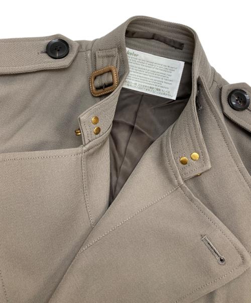 KOLOR（カラー）KOLOR (カラー) スタンドカラーウールトレンチコート ブラウン サイズ:1の古着・服飾アイテム