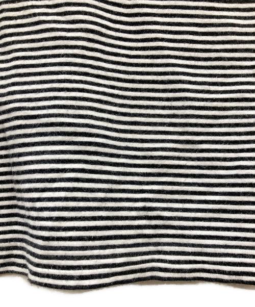 Maison Margiela 10（メゾンマルジェラ 10）Maison Margiela 10 (メゾンマルジェラ 10) ボーダーコットンTシャツ ホワイト×ブラック サイズ:XSの古着・服飾アイテム