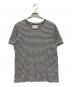 Maison Margiela 10（メゾンマルジェラ 10）の古着「ボーダーコットンTシャツ」｜ホワイト×ブラック