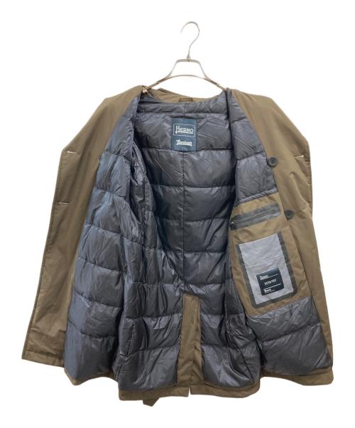 HERNO（ヘルノ）HERNO (ヘルノ) ダウンライナー ベルテッド トレンチ コート ブラウン サイズ:44の古着・服飾アイテム