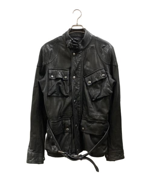 BELSTAFF（ベルスタッフ）BELSTAFF (ベルスタッフ) レザージャケット ブラック サイズ:44の古着・服飾アイテム