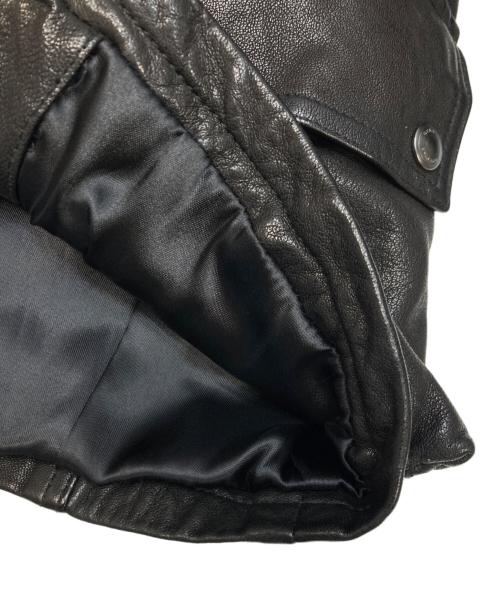 BELSTAFF（ベルスタッフ）BELSTAFF (ベルスタッフ) レザージャケット ブラック サイズ:44の古着・服飾アイテム