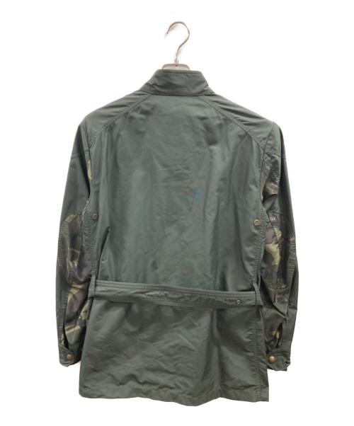 BELSTAFF（ベルスタッフ）BELSTAFF (ベルスタッフ) SOPHNET. (ソフネット) 裏地迷彩ロードマスタージャケット オリーブ サイズ:44の古着・服飾アイテム