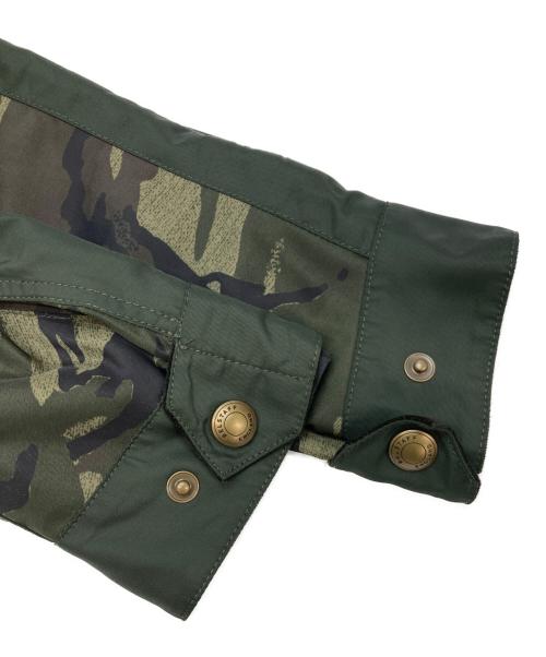BELSTAFF（ベルスタッフ）BELSTAFF (ベルスタッフ) SOPHNET. (ソフネット) 裏地迷彩ロードマスタージャケット オリーブ サイズ:44の古着・服飾アイテム