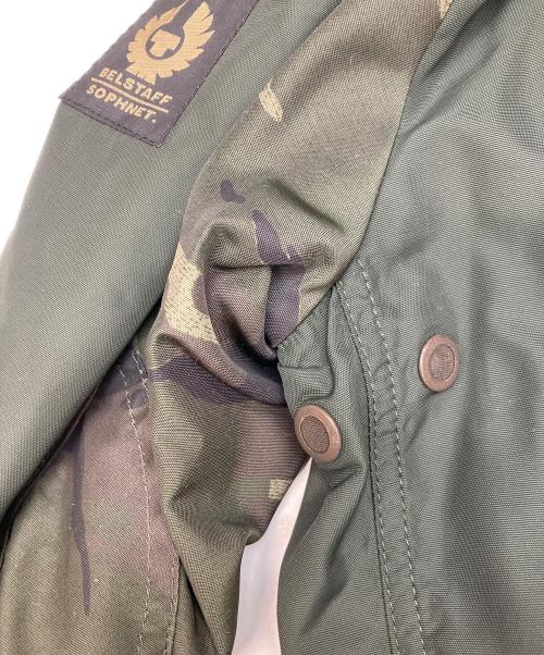 BELSTAFF（ベルスタッフ）BELSTAFF (ベルスタッフ) SOPHNET. (ソフネット) 裏地迷彩ロードマスタージャケット オリーブ サイズ:44の古着・服飾アイテム