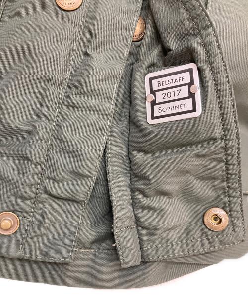 BELSTAFF（ベルスタッフ）BELSTAFF (ベルスタッフ) SOPHNET. (ソフネット) 裏地迷彩ロードマスタージャケット オリーブ サイズ:44の古着・服飾アイテム