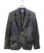 JUNYA WATANABE CdG MANジュンヤ ワタナベ コム デ ギャルソン マン）の古着「縮絨パッチワークテーラードジャケット」｜グレー