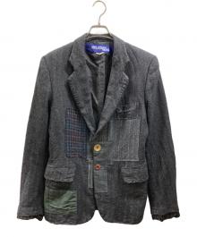 JUNYA WATANABE CdG MAN（ジュンヤ ワタナベ コム デ ギャルソン マン）の古着「縮絨パッチワークテーラードジャケット」｜グレー
