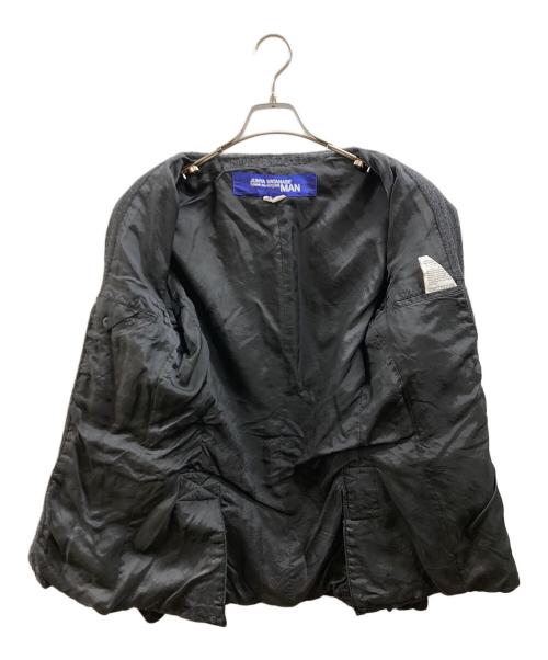 JUNYA WATANABE CdG MAN（ジュンヤ ワタナベ コム デ ギャルソン マン）JUNYA WATANABE CdG MAN (ジュンヤ ワタナベ コム デ ギャルソン マン) 縮絨パッチワークテーラードジャケット グレー サイズ:Sの古着・服飾アイテム