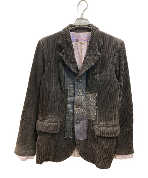 COMME des GARCONS JUNYA WATANABE MAN（コム デ ギャルソン ジュンヤ ワタナベ マン）COMME des GARCONS JUNYA WATANABE MAN (コム デ ギャルソン ジュンヤ ワタナベ マン) 製品染めパッチワークジャケット ブラウン サイズ:Sの古着・服飾アイテム