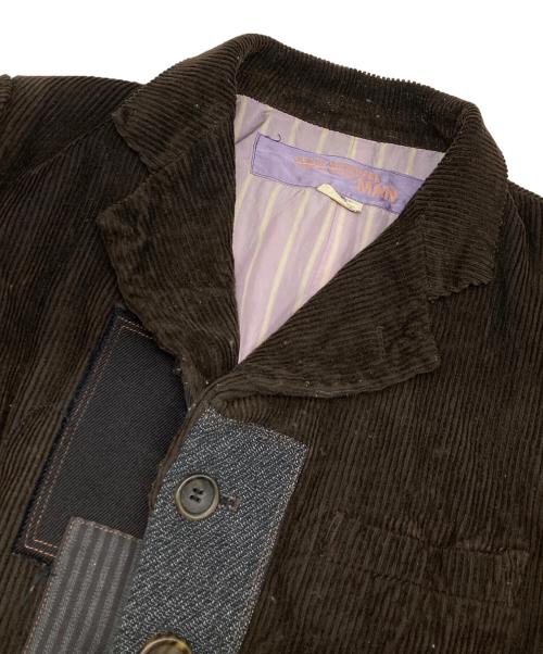 COMME des GARCONS JUNYA WATANABE MAN（コム デ ギャルソン ジュンヤ ワタナベ マン）COMME des GARCONS JUNYA WATANABE MAN (コム デ ギャルソン ジュンヤ ワタナベ マン) 製品染めパッチワークジャケット ブラウン サイズ:Sの古着・服飾アイテム