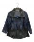ISSEY MIYAKE（イッセイミヤケ）の古着「チェックプリーツ切替シャツ」｜グレー