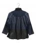 ISSEY MIYAKE (イッセイミヤケ) チェックプリーツ切替シャツ グレー サイズ:2：15000円