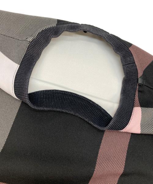 BLACK LABEL CRESTBRIDGE（ブラックレーベル クレストブリッジ）BLACK LABEL CRESTBRIDGE (ブラックレーベル クレストブリッジ) CBチェック ダンボールニット グレー サイズ:Mの古着・服飾アイテム