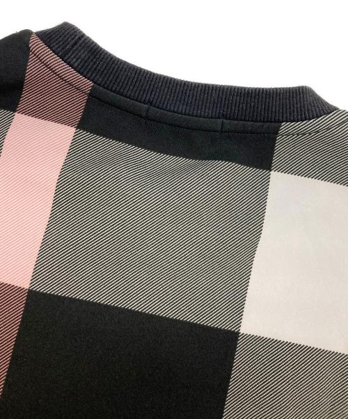 BLACK LABEL CRESTBRIDGE（ブラックレーベル クレストブリッジ）BLACK LABEL CRESTBRIDGE (ブラックレーベル クレストブリッジ) CBチェック ダンボールニット グレー サイズ:Mの古着・服飾アイテム