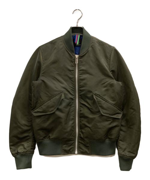 PS Paul Smith（ＰＳポールスミス）PS Paul Smith (ＰＳポールスミス) ボンバージャケット オリーブ サイズ:Mの古着・服飾アイテム