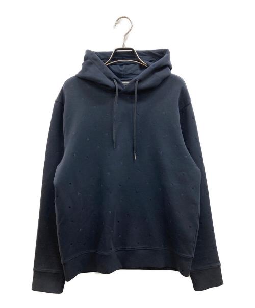 EMPORIO ARMANI（エンポリオ アルマーニ）EMPORIO ARMANI (エンポリオ アルマーニ) プルオーバーパーカー ブラック サイズ:Sの古着・服飾アイテム