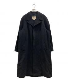 HERMES（エルメス）の古着「カシミヤ比翼コート」｜ブラック