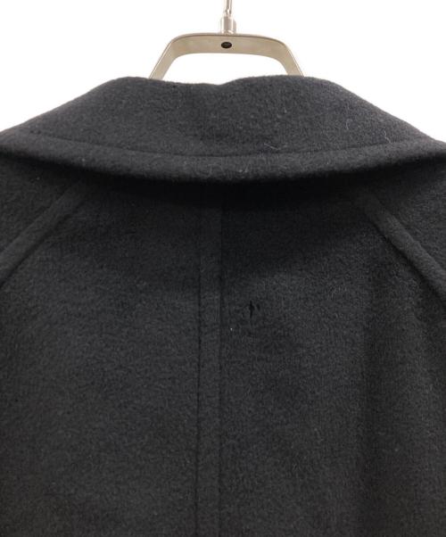 HERMES（エルメス）HERMES (エルメス) カシミヤ比翼コート ブラック サイズ:52の古着・服飾アイテム