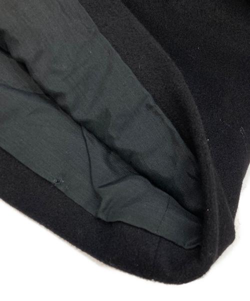 HERMES（エルメス）HERMES (エルメス) カシミヤ比翼コート ブラック サイズ:52の古着・服飾アイテム