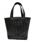 BOTTEGA VENETAボッテガベネタ）の古着「スモールフリップフラップトートバッグ」｜ブラック