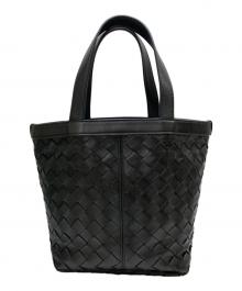 BOTTEGA VENETA（ボッテガベネタ）の古着「スモールフリップフラップトートバッグ」｜ブラック
