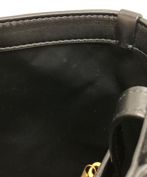 BOTTEGA VENETA（ボッテガベネタ）BOTTEGA VENETA (ボッテガベネタ) スモールフリップフラップトートバッグ ブラックの古着・服飾アイテム