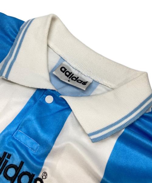 adidas（アディダス）adidas (アディダス) ゲームシャツ ブルー サイズ:Lの古着・服飾アイテム