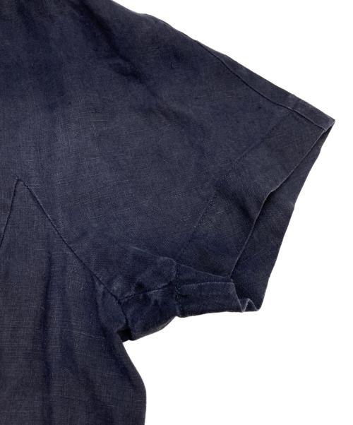 MaxMara（マックスマーラ）MaxMara (マックスマーラ) リネンシャツワンピース ネイビー サイズ:38の古着・服飾アイテム