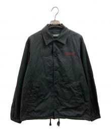 UNDERCOVER×CARNE BOLLENTE（アンダーカバー×カルネボレンテ）の古着「バック刺繍コーチジャケット」｜ブラック