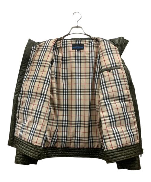 BURBERRY BLUE LABEL（バーバリー ブルー レーベル）BURBERRY BLUE LABEL (バーバリー ブルー レーベル) ダウンジャケット オリーブ サイズ:LLの古着・服飾アイテム