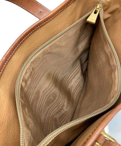 CELINE（セリーヌ）CELINE (セリーヌ) マカダムバケツトートバッグ ブラウンの古着・服飾アイテム