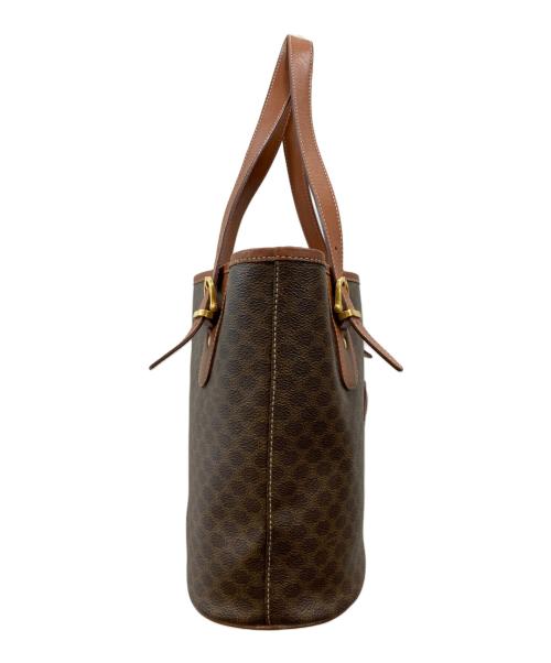 CELINE（セリーヌ）CELINE (セリーヌ) マカダムバケツトートバッグ ブラウンの古着・服飾アイテム