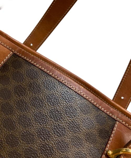 CELINE（セリーヌ）CELINE (セリーヌ) マカダムバケツトートバッグ ブラウンの古着・服飾アイテム