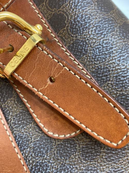 CELINE（セリーヌ）CELINE (セリーヌ) マカダムバケツトートバッグ ブラウンの古着・服飾アイテム