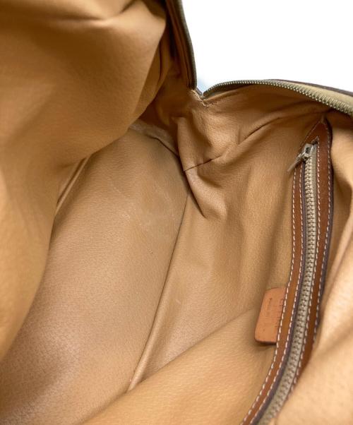 CELINE（セリーヌ）CELINE (セリーヌ) マカダムミニボストンバッグ ブラウンの古着・服飾アイテム