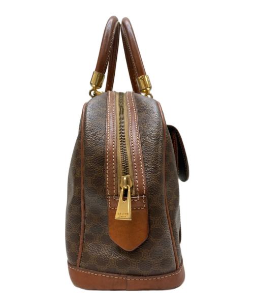CELINE（セリーヌ）CELINE (セリーヌ) マカダムミニボストンバッグ ブラウンの古着・服飾アイテム