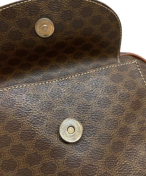 CELINE（セリーヌ）CELINE (セリーヌ) マカダムミニボストンバッグ ブラウンの古着・服飾アイテム
