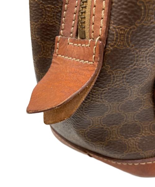 CELINE（セリーヌ）CELINE (セリーヌ) マカダムミニボストンバッグ ブラウンの古着・服飾アイテム